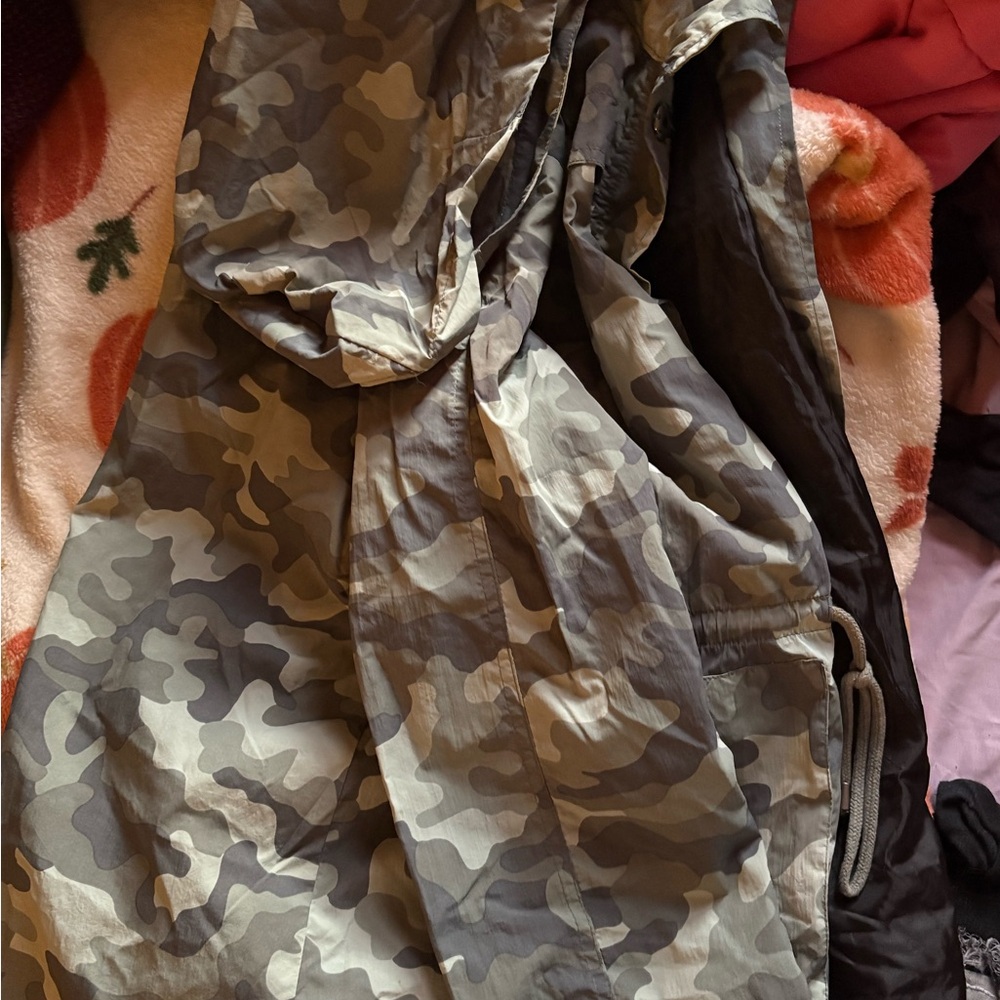 New Directions Camouflage Zip-Up Jacket